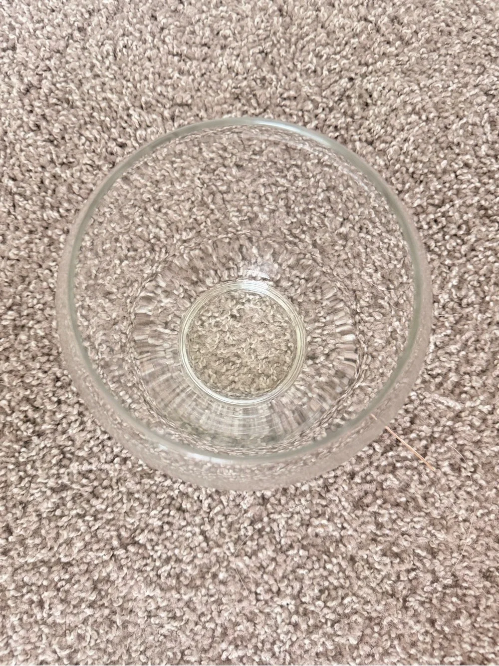 Clear Rounded Glass Vase - Minimalist Accent